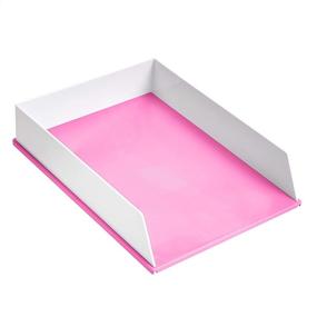 img 2 attached to 🎀 Declutter and Beautify Your Workspace with the Amazon Basics Desk Organization Set in Pink and White