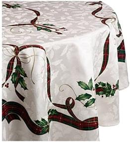 img 1 attached to 🎄 Enhance Your Festive Décor with the Lenox Holiday Nouveau Tablecloth 84 Inch