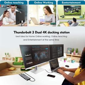 img 3 attached to WAVLINK Thunderbolt 3 Mini Dock With Dual 4K@60Hz DisplayPort