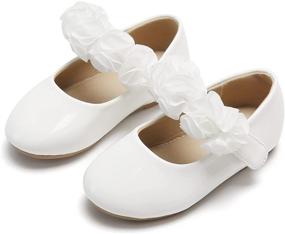 img 4 attached to 🌸 Felix & Flora Girls' Toddler Flower Girl Dress Shoes - Ballet Flats for Parties, Weddings, and School