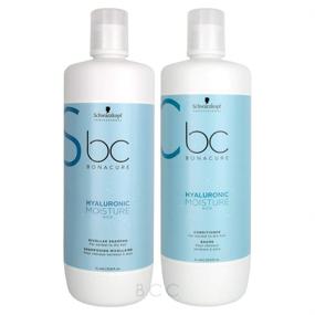 img 3 attached to 🧴 Schwarzkopf BC Bonacure Moisture Kick Шампунь и Кондиционер (33 унции каждый)