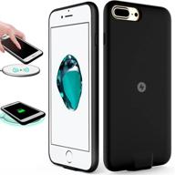 📱 oceanlove wireless charger charging receiver case for iphone 7 6s 6 - built-in qi receiver and charging port - shockproof protective - lightning cable charging and data sync compatible logo