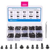 💻 500pcs laptop notebook computer replacement screws kit, m2 m2.5 m3 pc flat head phillips screws, countersunk ssd electronic repair accessories for sony dell samsung ibm hp toshiba - meiyyj логотип