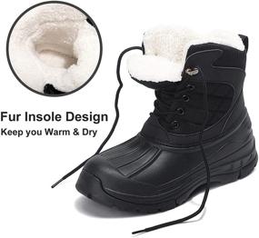 img 3 attached to Discover Ultimate Winter Adventure with UPSOLO Backpacking Boots for Women Snow Boot Winter Shoes