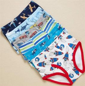 img 1 attached to 🦖 Colorful Striped Dinosaurs Toddler Briefs - Stylish and Comfortable Boys' Underwear