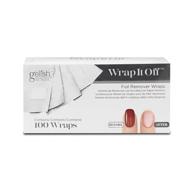 gelish wrap it off foil remover wraps, 100pcs: effortless gel polish removal solution logo