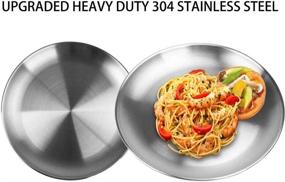 img 3 attached to 🏕️ Bisgear Camping Cookware 18/8 Plates Stove Kettle Pot Pan Mess Kit Stainless Steel Cup Utensil Backpacking Gear Bug Out Bag Cooking Equipment Picnic Cookset Carabiner Fire Starter for 2 Person