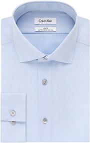 img 4 attached to 👕 Calvin Klein Spread Collar Herringbone Men's Clothing for Shirts