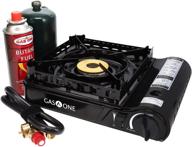 🔥 powerful gas one gs-3900p dual fuel portable stove – brass burner, spiral flame, 15,000 btu output, carrying case included logo