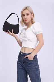 img 2 attached to 👜 Elevate Your Style with Shoulder Elegant Feminine Handbags: Women's Handbags & Wallets and Shoulder Bags with Chic Closure