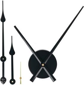 img 4 attached to ⏰ Stylish EMOON 2 Pair Hands 3D Clock Movement: Create Your Own Large Wall Clock in Black-Gold for Home Art Decor