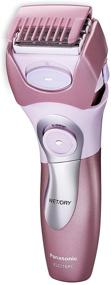 img 2 attached to Panasonic Cordless All-in-One Advanced Wet & Dry Rechargeable Women's Electric Shaver: Sensitive Skin + Bikini Attachment + Pop-Up Trimmer