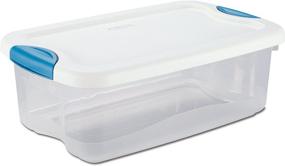 img 1 attached to 📦 Sterilite Latch Storage Container: 6 qt Capacity, Clear - The Ultimate Organizing Solution!