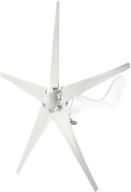 🌬️ yaemarine 400w 12v wind turbine generator kit for home/camping - 5 blade wind controller turbine generator for businesses - white, black, blue, red, green (white color) logo