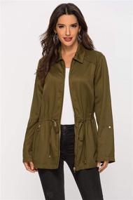 img 3 attached to Escalier Lightweight Drawstring Removable Military Women's Clothing for Coats, Jackets & Vests