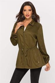 img 2 attached to Escalier Lightweight Drawstring Removable Military Women's Clothing for Coats, Jackets & Vests