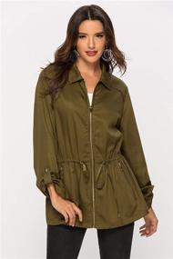 img 1 attached to Escalier Lightweight Drawstring Removable Military Women's Clothing for Coats, Jackets & Vests