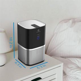 img 1 attached to 🌬️ Airthereal ADH50B Whisper Quiet-Day Dawning Air Purifier for Small Room, Bedroom, and Office - 3 Stage True HEPA Filter, Black
