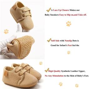 img 2 attached to 👟 Stylish and Comfortable ENERCAKE Leather Moccasins Sneaker Toddler Boys' Shoes - A Perfect Blend of Style and Comfort