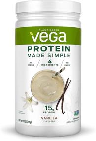 img 4 attached to 🌱 Vega Protein Made Simple - Vanilla, Stevia Free Vegan Plant Based Protein Powder - Healthy, Gluten Free, Pea Protein for Women and Men - 9.2 Ounces (10 Servings)