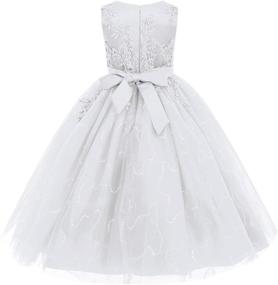 img 2 attached to 👗 Bridesmaid Princess Communion Birthday Girls' Dresses for Wedding Attire