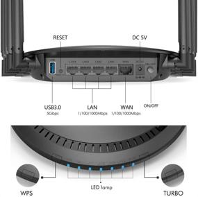 img 2 attached to WAVLINK AC3000 Tri-Band WiFi Router: Unleash High-Speed Internet, 4K Streaming, Gaming, USB 3.0 Ports, Parental Control & QoS