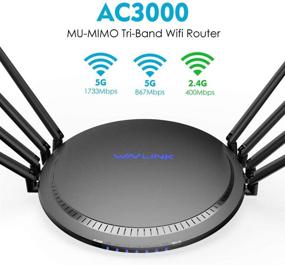 img 3 attached to WAVLINK AC3000 Tri-Band WiFi Router: Unleash High-Speed Internet, 4K Streaming, Gaming, USB 3.0 Ports, Parental Control & QoS