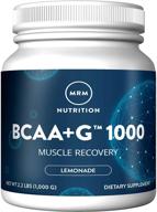 формула восстановления мышц mrm bcaa+g - 🍋 лимонад, 1000 г: усилите своё восстановление с этой мощной смесью! логотип