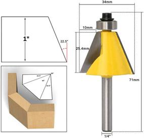 img 2 attached to 🔪 Формовочная резка со срезом на 45 градусов для фрезера-фаскообразователя