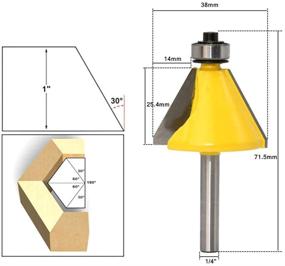 img 1 attached to 🔪 Формовочная резка со срезом на 45 градусов для фрезера-фаскообразователя