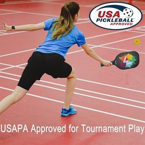 img 3 attached to 🏓 Wunche Pickleball Paddles Set | USAPA Approved Lightweight Graphite Pickleball Rackets | 4 Pickleball Balls & Carry Bag | Polypropylene Honeycomb Core | Paddle Ball Set for Improved SEO