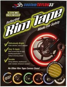 img 3 attached to customTAYLOR33 Yellow/Gold Reflective Safety Rim Tapes (Must Select Rim Size) - High Intensity Grade, Copyrighted Design - Perfect for Most SportsBikes, 17-Inch Rims