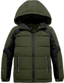 img 4 attached to 🧥 Stay Warm in Style: ZSHOW Hooded Winter Puffer Quilted Boys' Clothing and Jackets & Coats