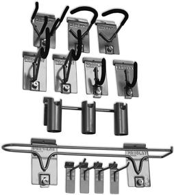 img 3 attached to 🧰 Proslat 11005 Steel Hook Variety Kit for Sports Equipment, Designed for Proslat PVC Slatwall, 13-Piece, 12-Inch