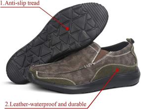 img 2 attached to Breathable Lightweight Loafers for Men - OUTDOOWALS Anti Slip Shoes