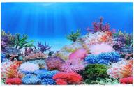 🐠 enhance your aquarium with popetpop 2-sided fish tank background - premium wallpaper sticker for 10 gallon tanks (30x42cm) logo