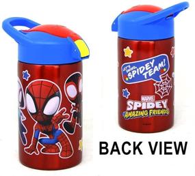 img 2 attached to 🕷️ Spidey and Friends Stainless Steel Water Bottle Bundle: Marvel Spiderman Design for Home, School, and Sports