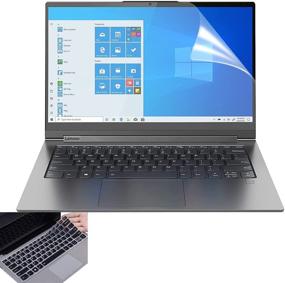 img 4 attached to 💻 Ноутбук Lenovo Yoga C940 14 дюймов: 2 пакета матового антибликового защитного экрана + Сюрпризное защитное покрытие для клавиатуры! Снижает усталость глаз и повышает производительность.