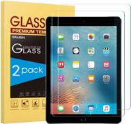 💯 sparin 2 pack ipad 6th generation/ipad pro 9.7 tempered glass screen protector - ultimate protection for your device! логотип