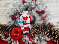 🎅 santa's workshop 12" hanukkah santa, red - a festive twist for your jewish holiday season! logo