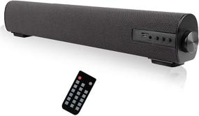 img 4 attached to Versatile Sound Bar: Phones/PC/TV/Home Theater | Wired & Wireless Bluetooth 4.2 | 16.9inches | Dual 5W Speakers | Outdoor/Indoor Bluetooth Stereo Speaker with AUX/RCA/TF Card and Remote Control