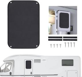 img 4 attached to 🚐 SnowyFox RV Camper Entry Door Window Shade - Blackout Fabric Privacy Screen Cover For Motorhome, Trailer & Camper