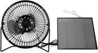 🌞 solar panel powered fan with usb: 6v 4.5w mini portable cooling ventilation fan logo
