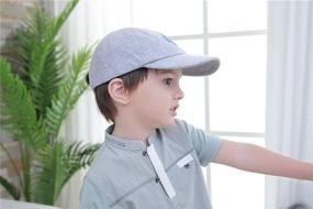 img 1 attached to 🧢 Baby Toddler Kids Boys Baseball Hats - Outdoor Athletic Travel Hat with Sun Protection Caps (2-8T)