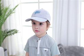 img 3 attached to 🧢 Baby Toddler Kids Boys Baseball Hats - Outdoor Athletic Travel Hat with Sun Protection Caps (2-8T)