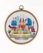 barcelona counted threads embroidery pattern logo