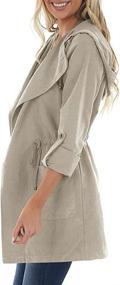 img 2 attached to Imily Bela Jackets Drawstring Pockets Women's Clothing and Coats, Jackets & Vests