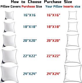 img 2 attached to 🛋️ Набор из 2 Siluvia 18x18 Вставки для подушек - 18-дюймовые декоративные вставки для дивана с 100% хлопковыми чехлами - Набор вставок для подушек на диван (2 штуки)