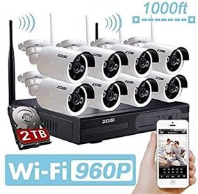 img 2 attached to ZOSI 960P AUTO-PAIR Wireless System - 8 Channel 960P NVR Kit with 1.3 Megapixel IP Camera Network Video Security System, Weatherproof Bullet Cameras, 2TB Hard Disk, 100ft Night Vision, and Motion Detection