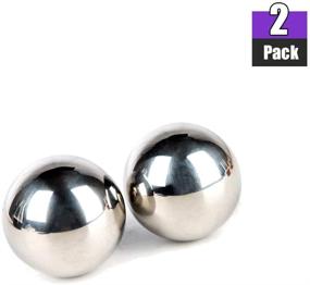 img 3 attached to 🥃 LUITON Metal Stainless Steel Ice Balls: Reusable Chilling Stones for Whiskey, Scotch, Vodka, Wine - 5.5cm A Pair